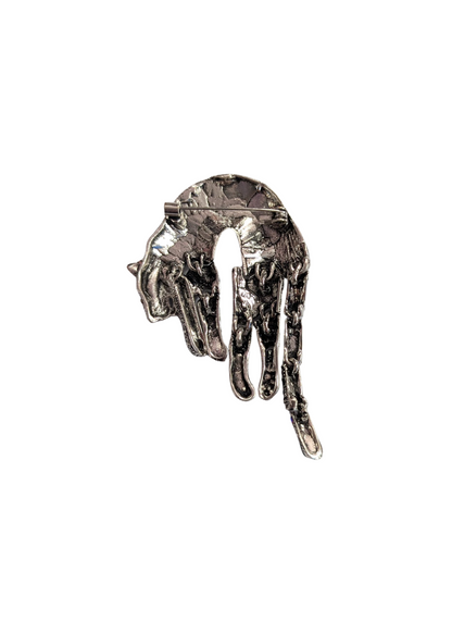 The Edit - Pink & Teal Articulated Tiger Brooch