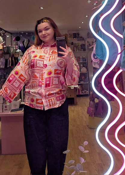 The Edit - Pink Mosaic Shirt