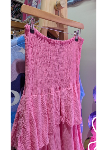 The Edit - Pink Strapless Rara Dress