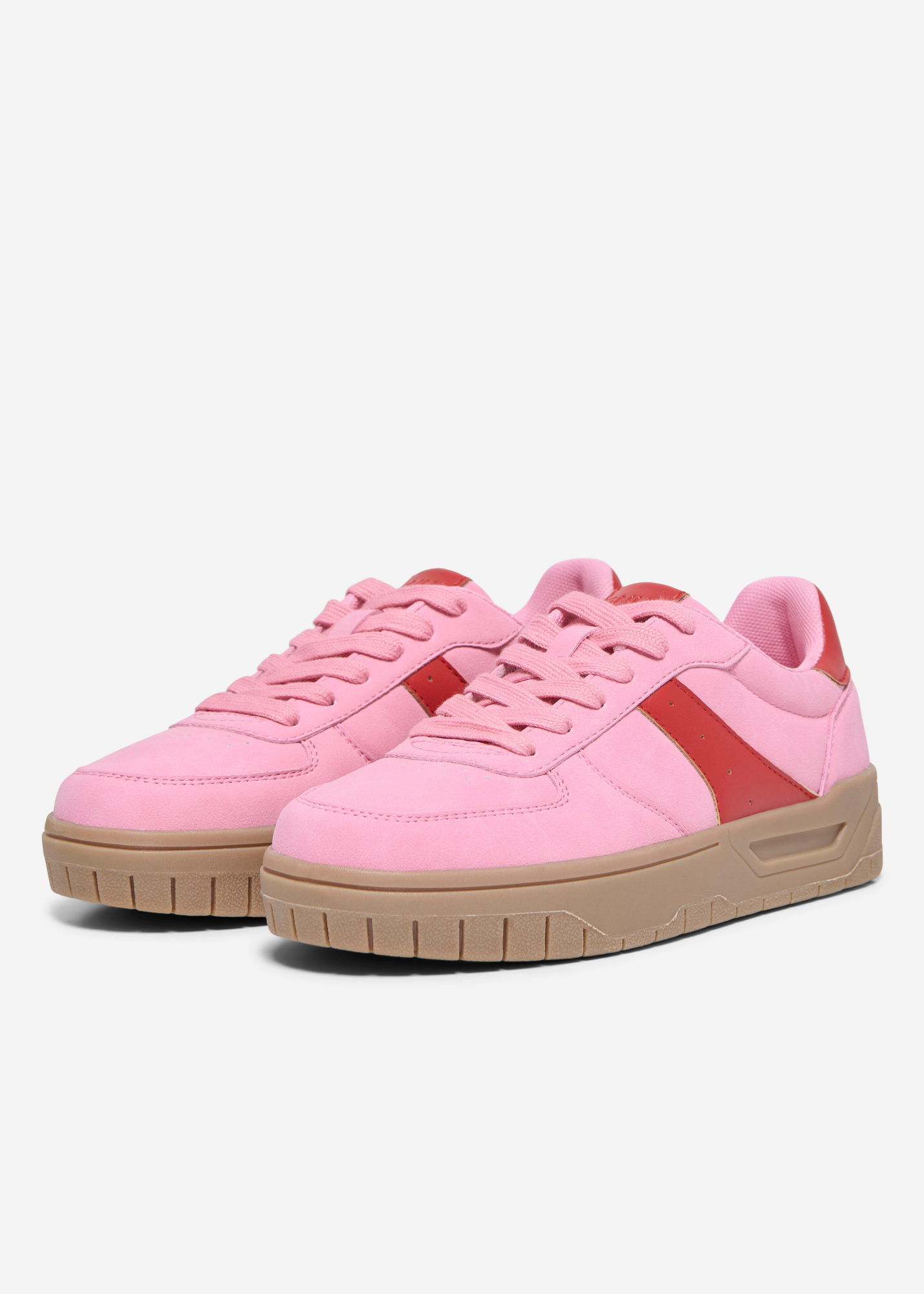 Only - Platform Sneaker in Pink and Red