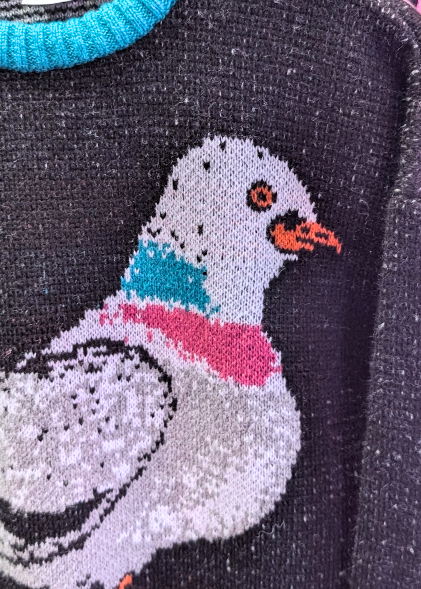 Home of Rainbows - Fluffy Pigeon Knit Jumper