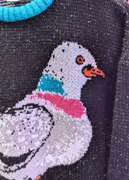 Home of Rainbows - Fluffy Pigeon Knit Jumper