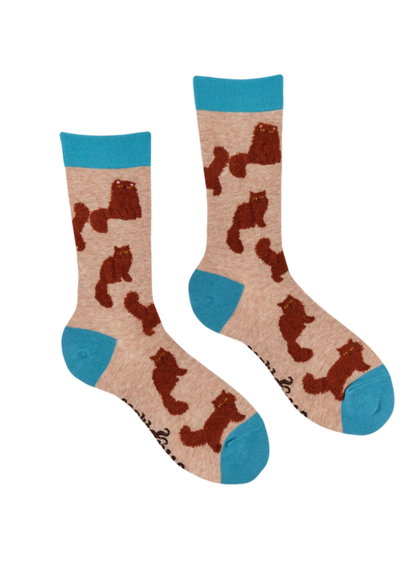 Socktopus - Fluffy Ginger Cat Socks