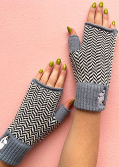 House of Disaster - Moomin Herringbone Fingerless Gloves