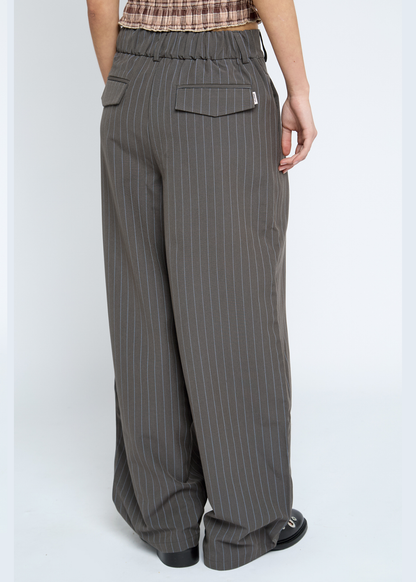 Daisy Street - Front Pleat Pinstripe Brittle Trousers