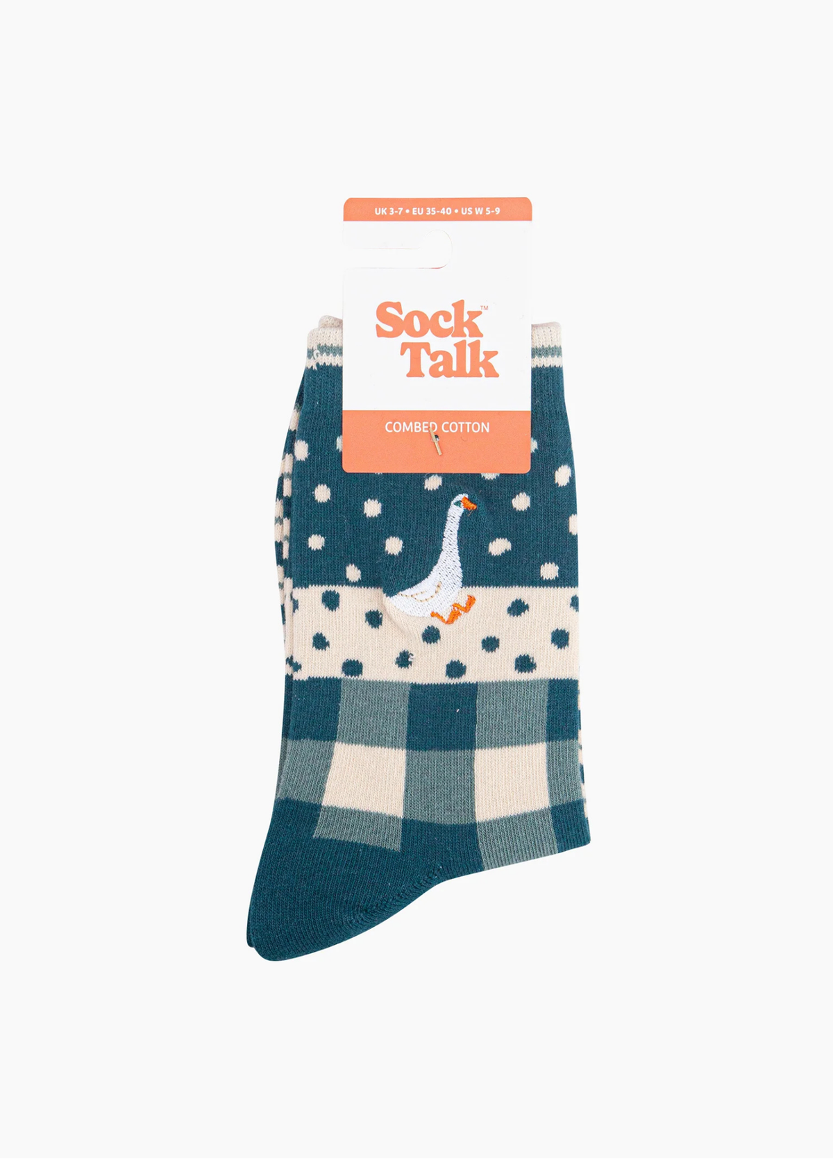 Sock Talk - Embroidered Goose Socks