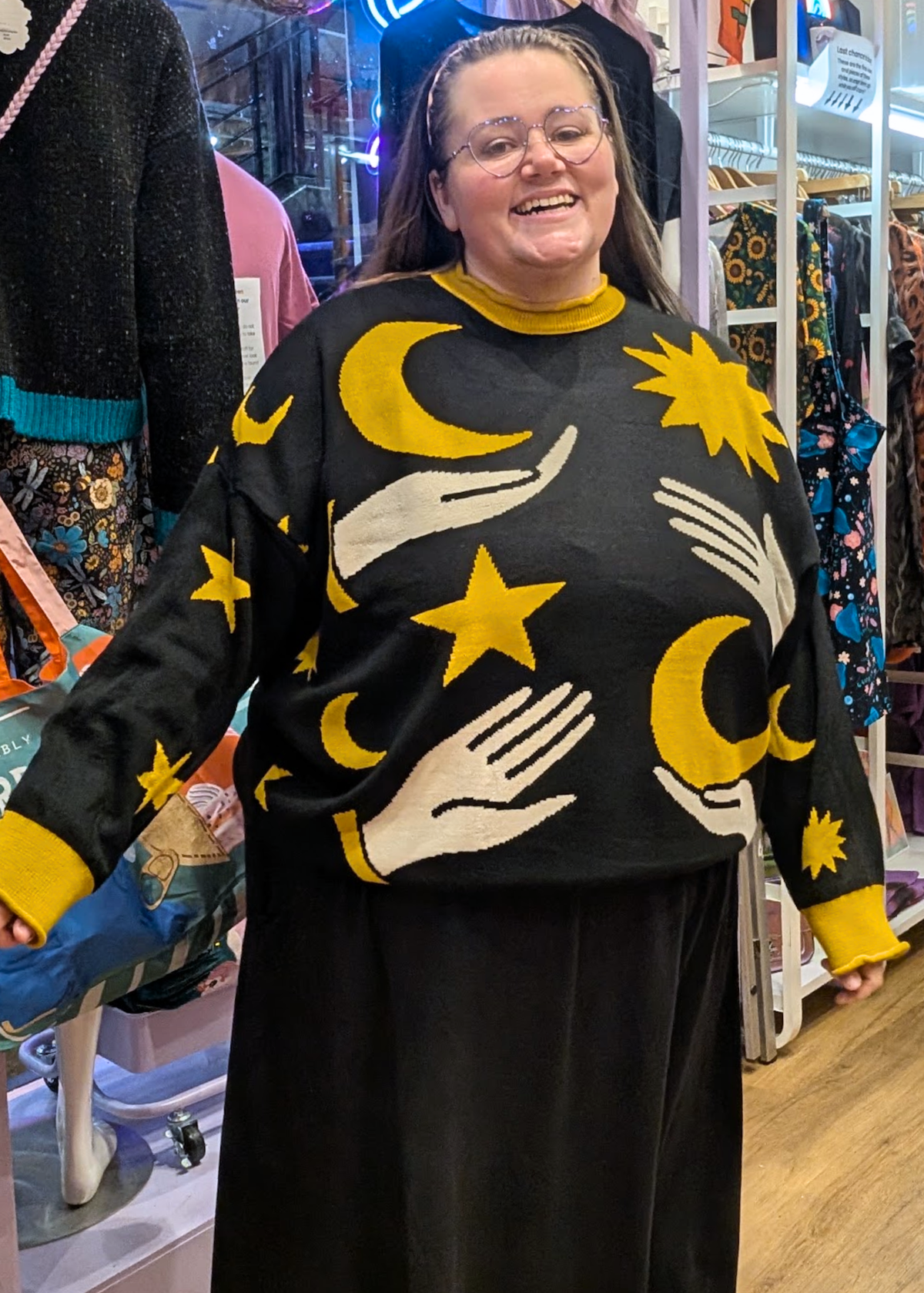 Thunder Egg - Astro Palms Oversized Jumper
