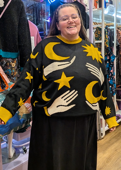 Thunder Egg - Astro Palms Oversized Jumper