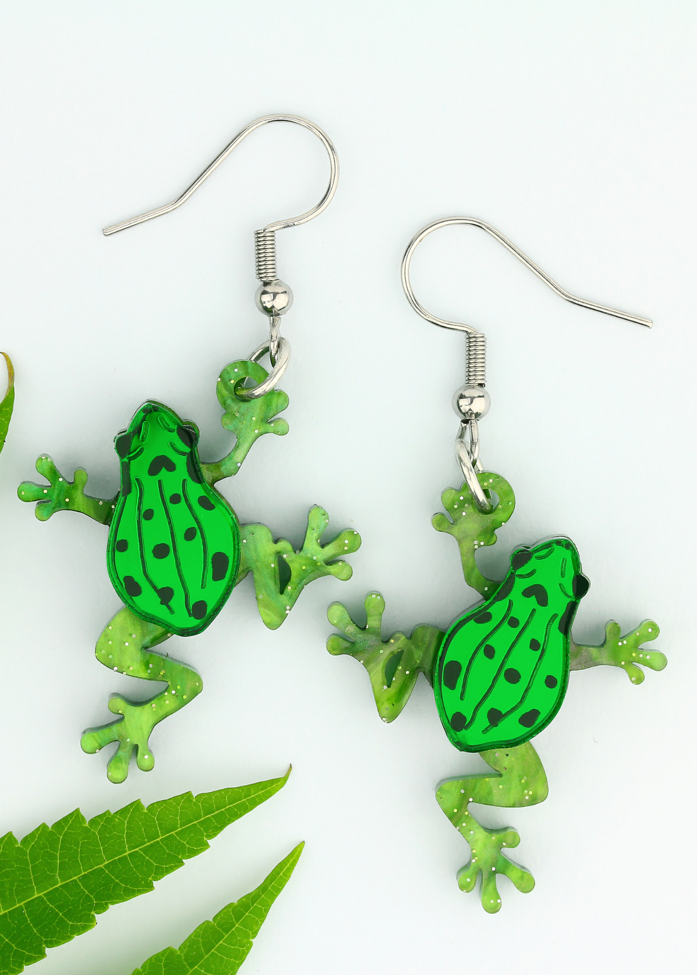 Little Moose - Common Frog Charm Earrings