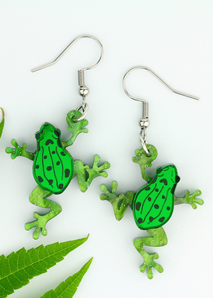 Little Moose - Common Frog Charm Earrings