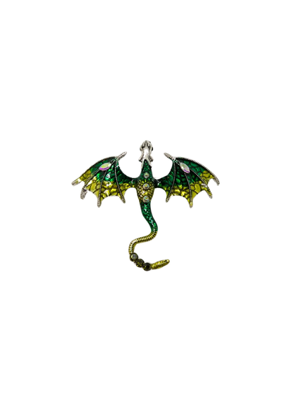 The Edit - Large Green Dragon Brooch
