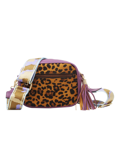 The Edit - Lilac & Leopard Print Crossbody Bag
