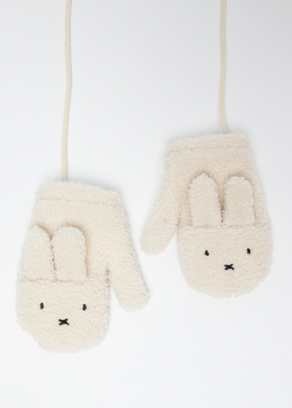 Daisy Street - Miffy Borg Mittens in White
