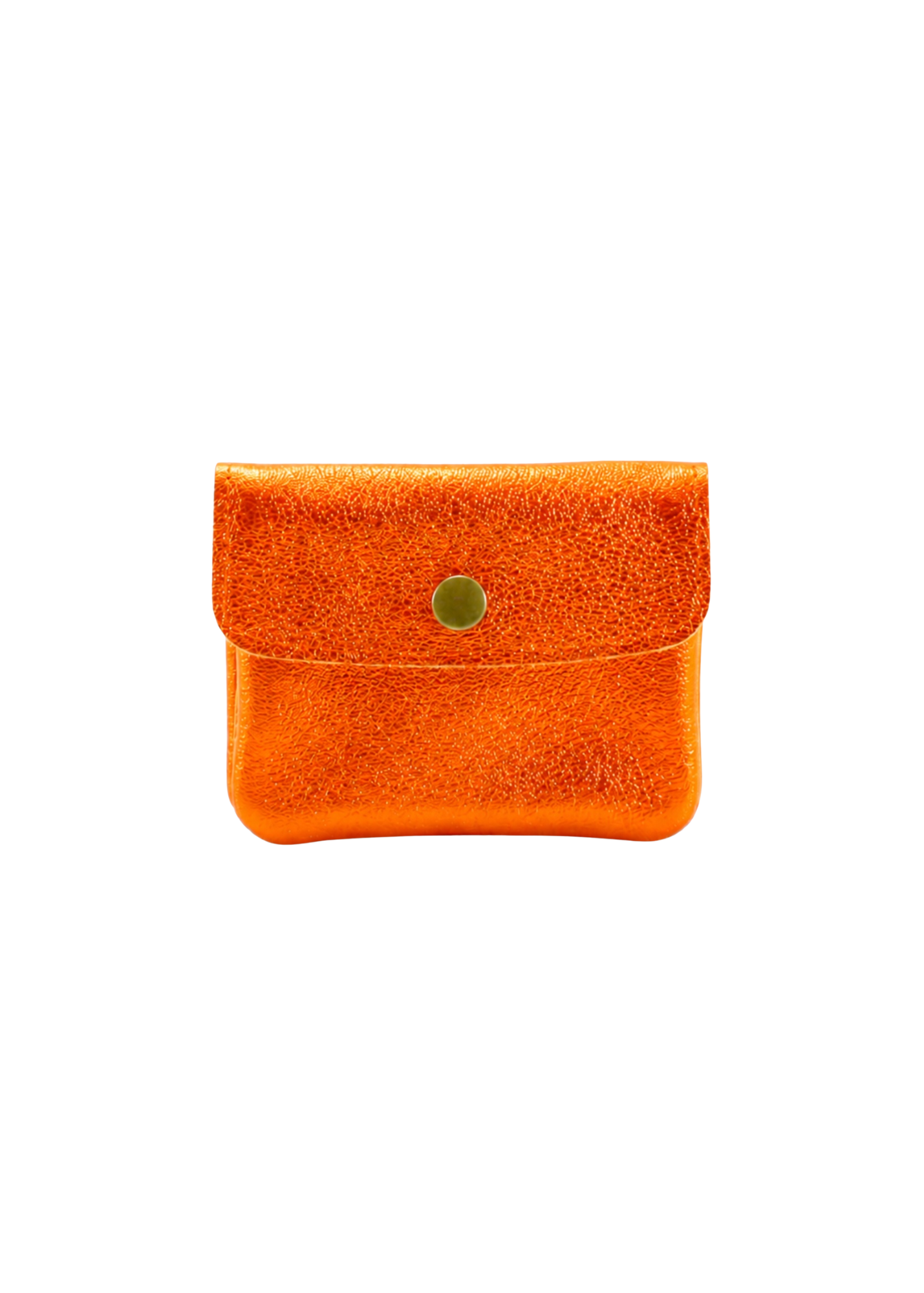 Thunder Egg - Metallic Orange Leather Purse