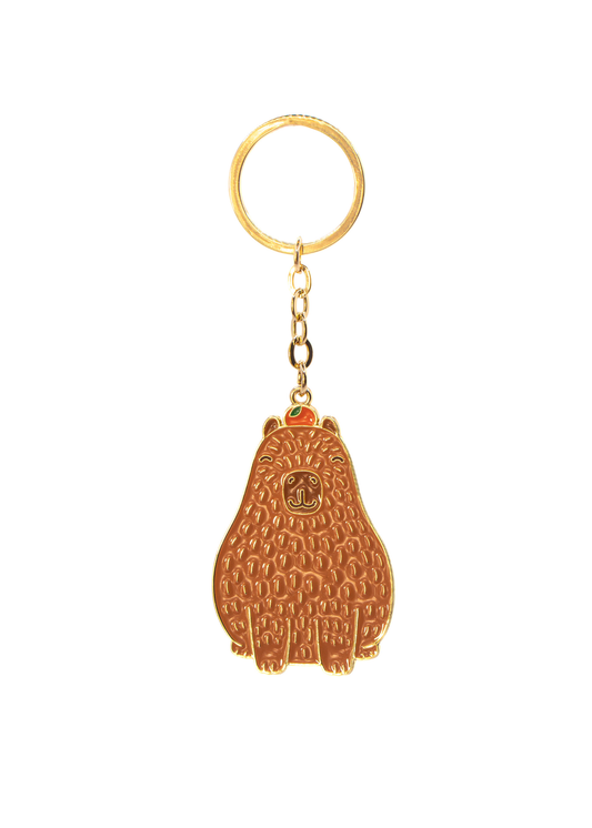Sass & Belle - Capybara Enamel Keyring