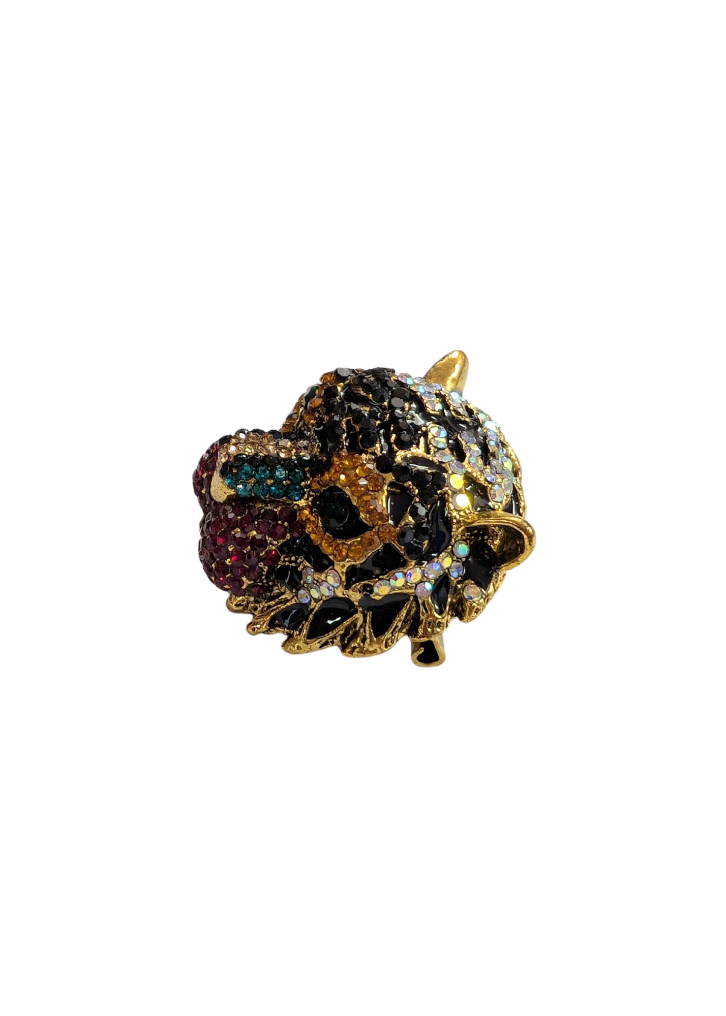 The Edit - Bejewelled Tiger Head Brooch