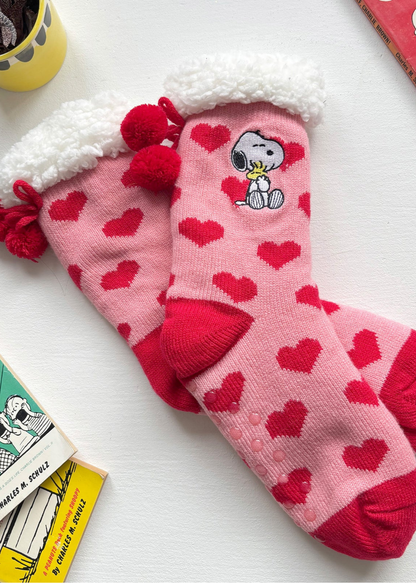 House of Disaster - Peanuts Love Slipper Socks