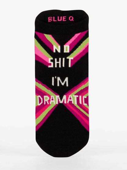 Blue Q - No Sh*t I'm Dramatic Mens Sneaker Socks