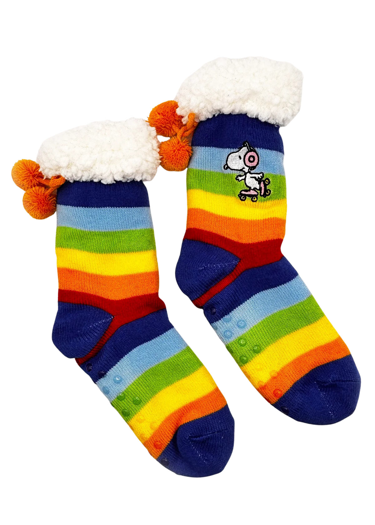 House of Disaster - Peanuts Rainbow Slipper Socks