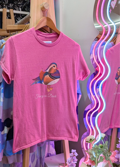Home of Rainbows - Unisex Fancy as Duck Pink Tee