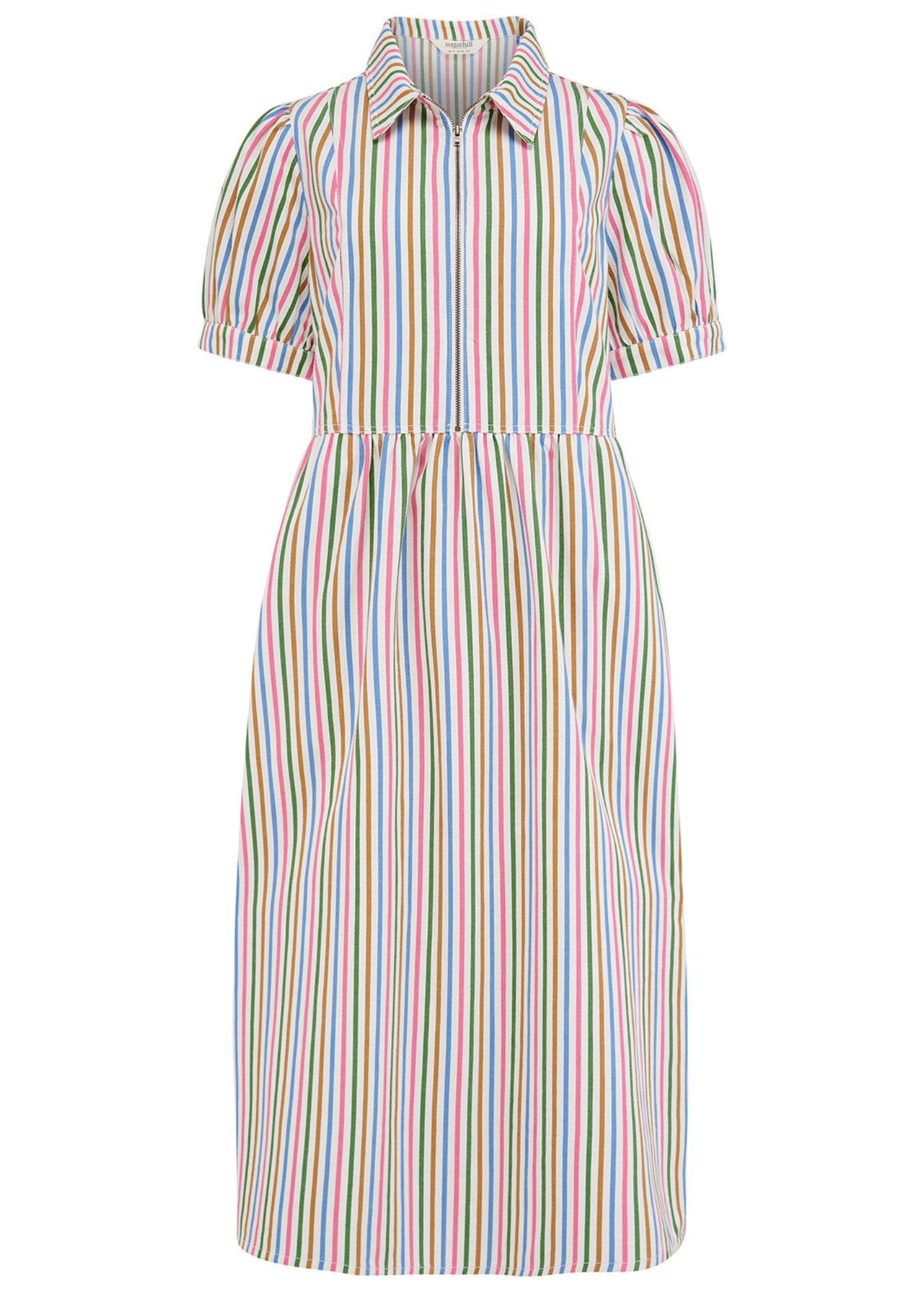 Sugarhill Brighton - Gillian Colourful Stripe Midi Dress