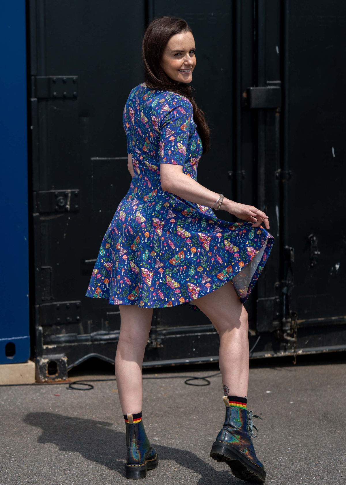 Rebel Romance - Nocturne Meadow Fit & Flare Skater Dress