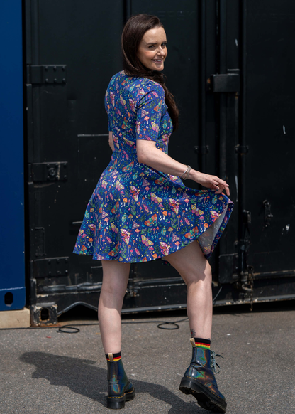 Rebel Romance - Nocturne Meadow Fit & Flare Skater Dress