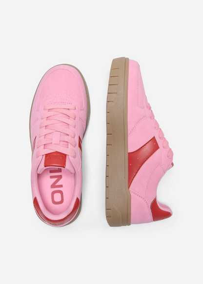 Only - Platform Sneaker in Pink and Red