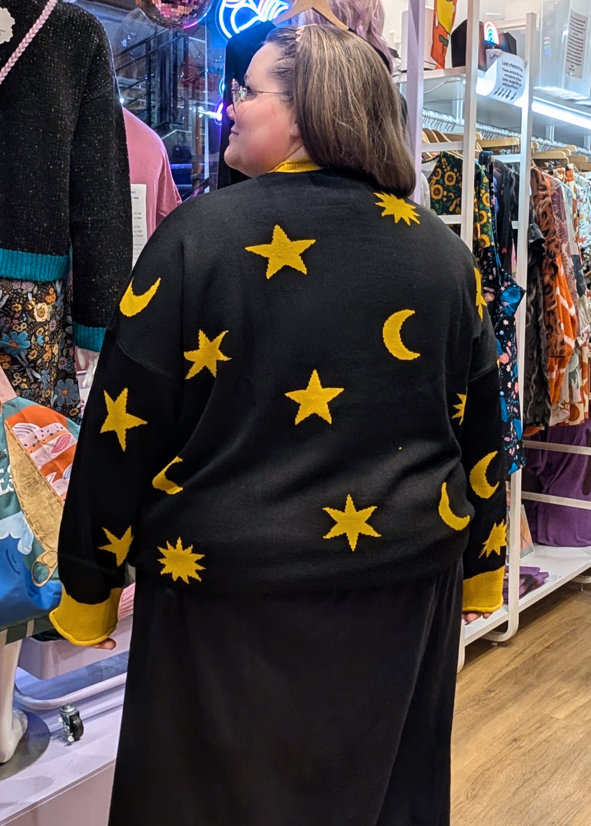 Thunder Egg - Astro Palms Oversized Jumper