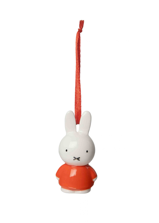 Miffy - Ceramic Red Dress Miffy Hanging Decoration
