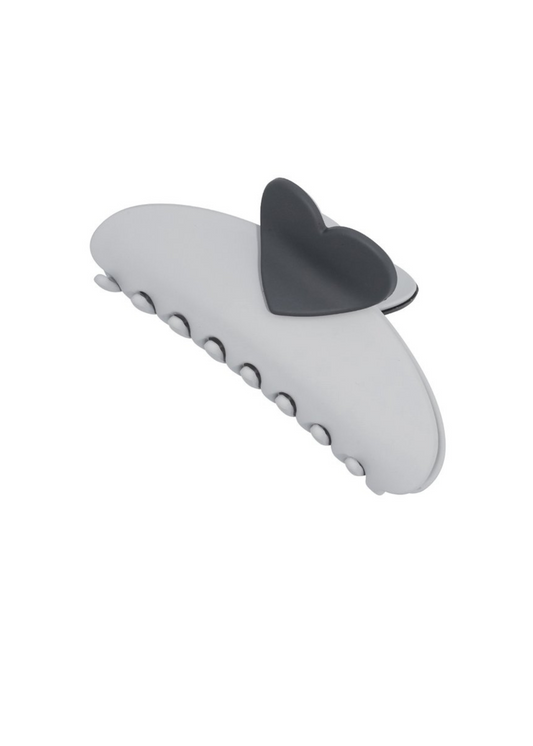 The Edit - XL Black Heart Hair Claw
