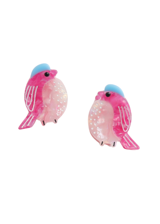 The Edit - Pink Bird Hair Claw Clip Duo