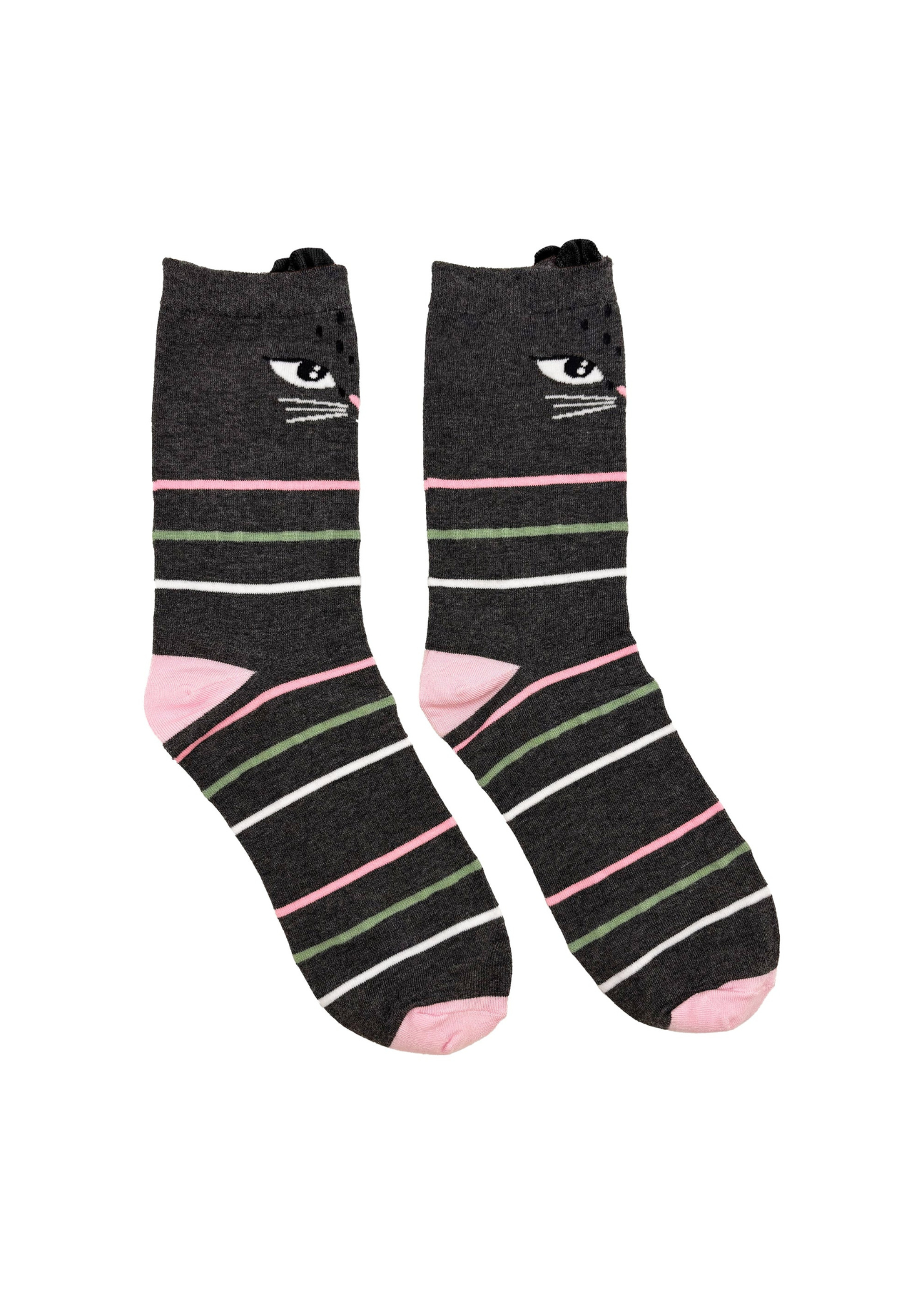 House of Disaster - Feline Black Striped Socks