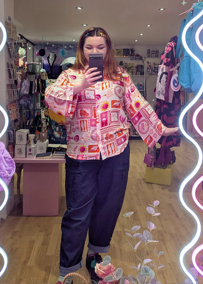 The Edit - Pink Mosaic Shirt