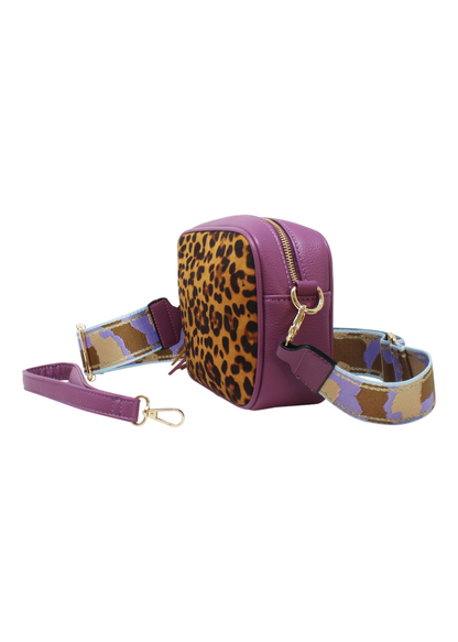 The Edit - Lilac & Leopard Print Crossbody Bag
