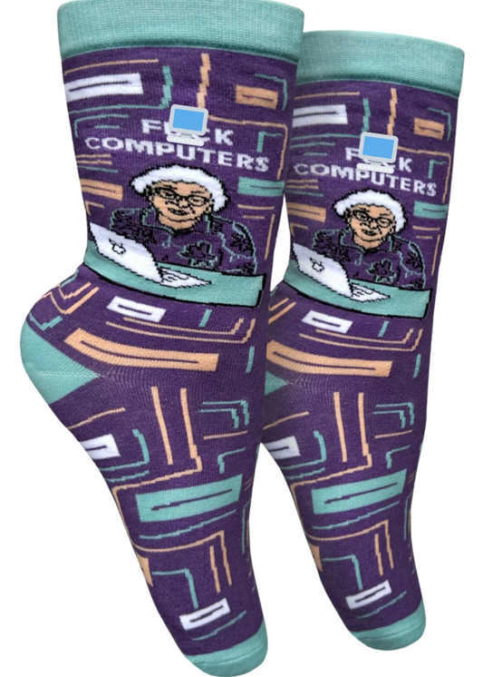 Socktopus - F*** Computers Socks