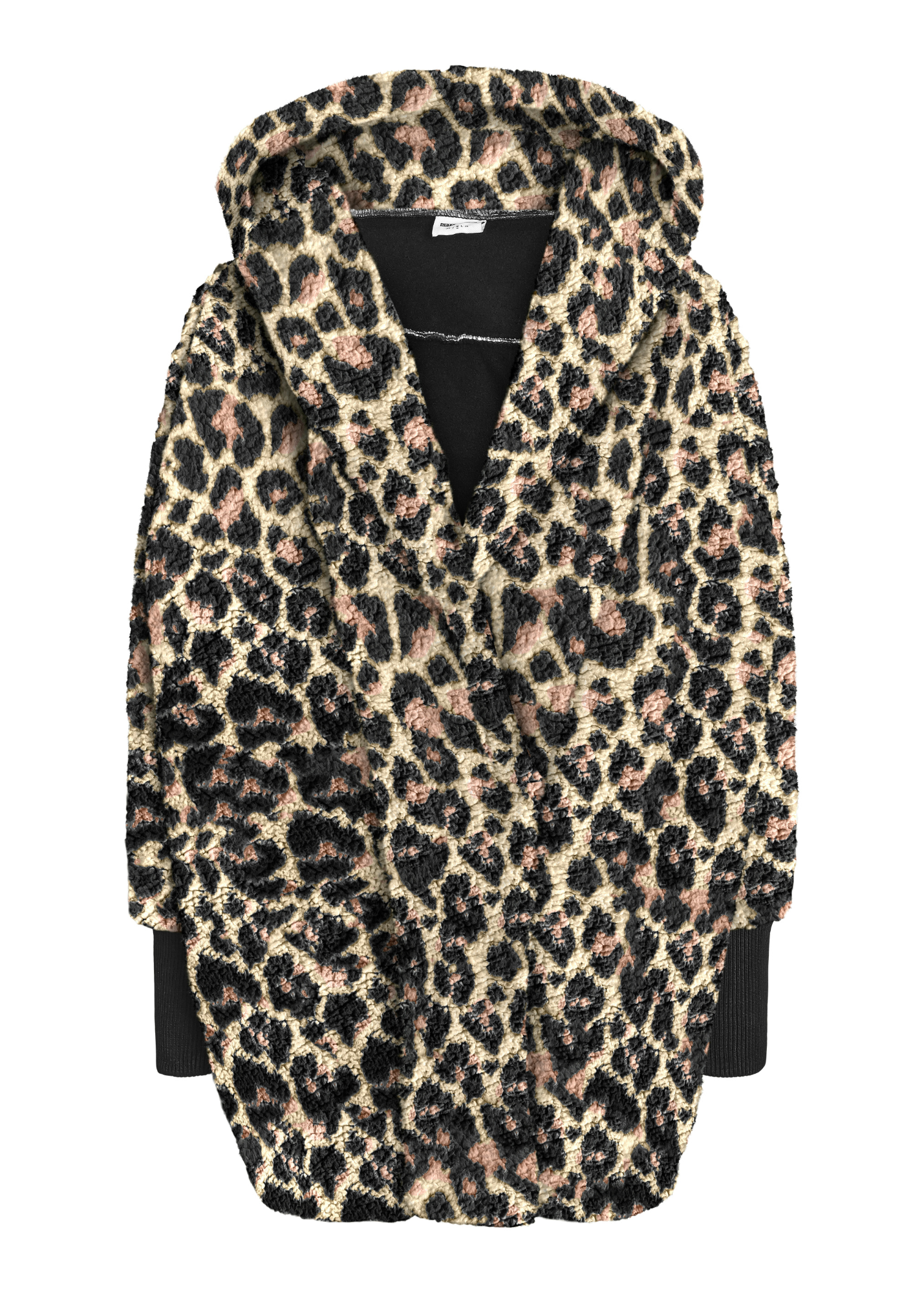Noisy May - Leopard Print Fluffy Jacket