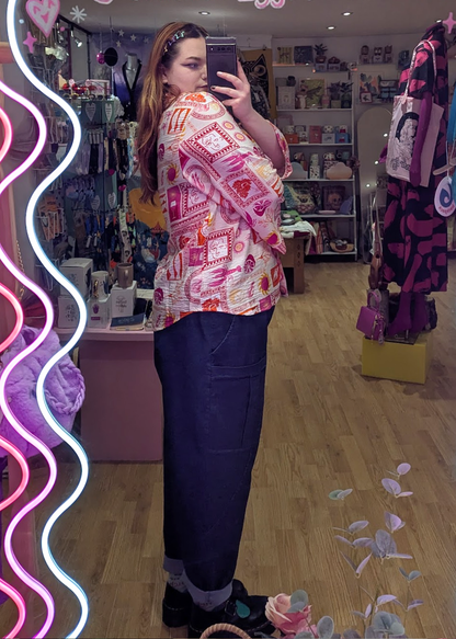 The Edit - Pink Mosaic Shirt