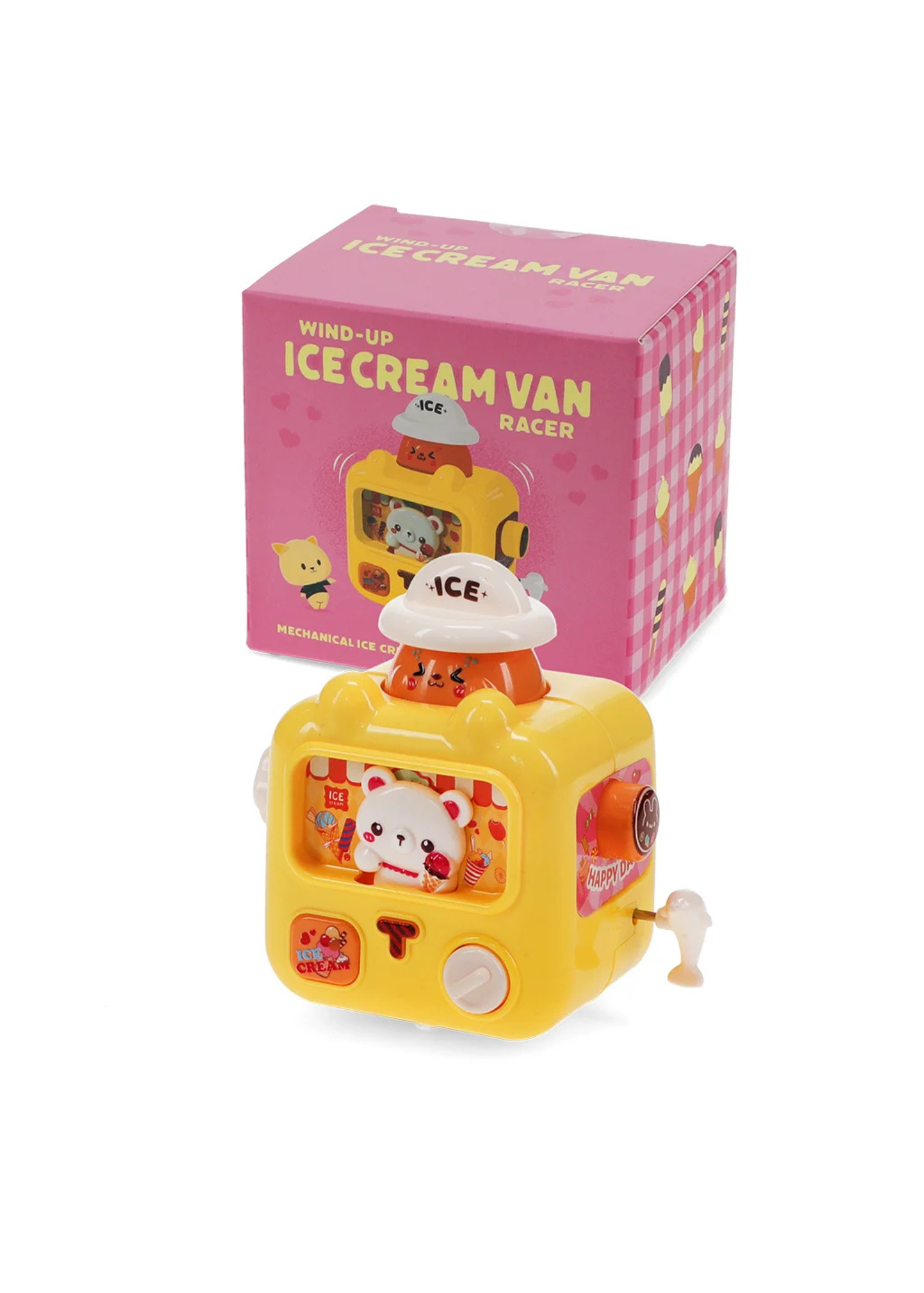 Rex London - Wind-up Ice Cream Van Racer in Yellow – Thunder Egg