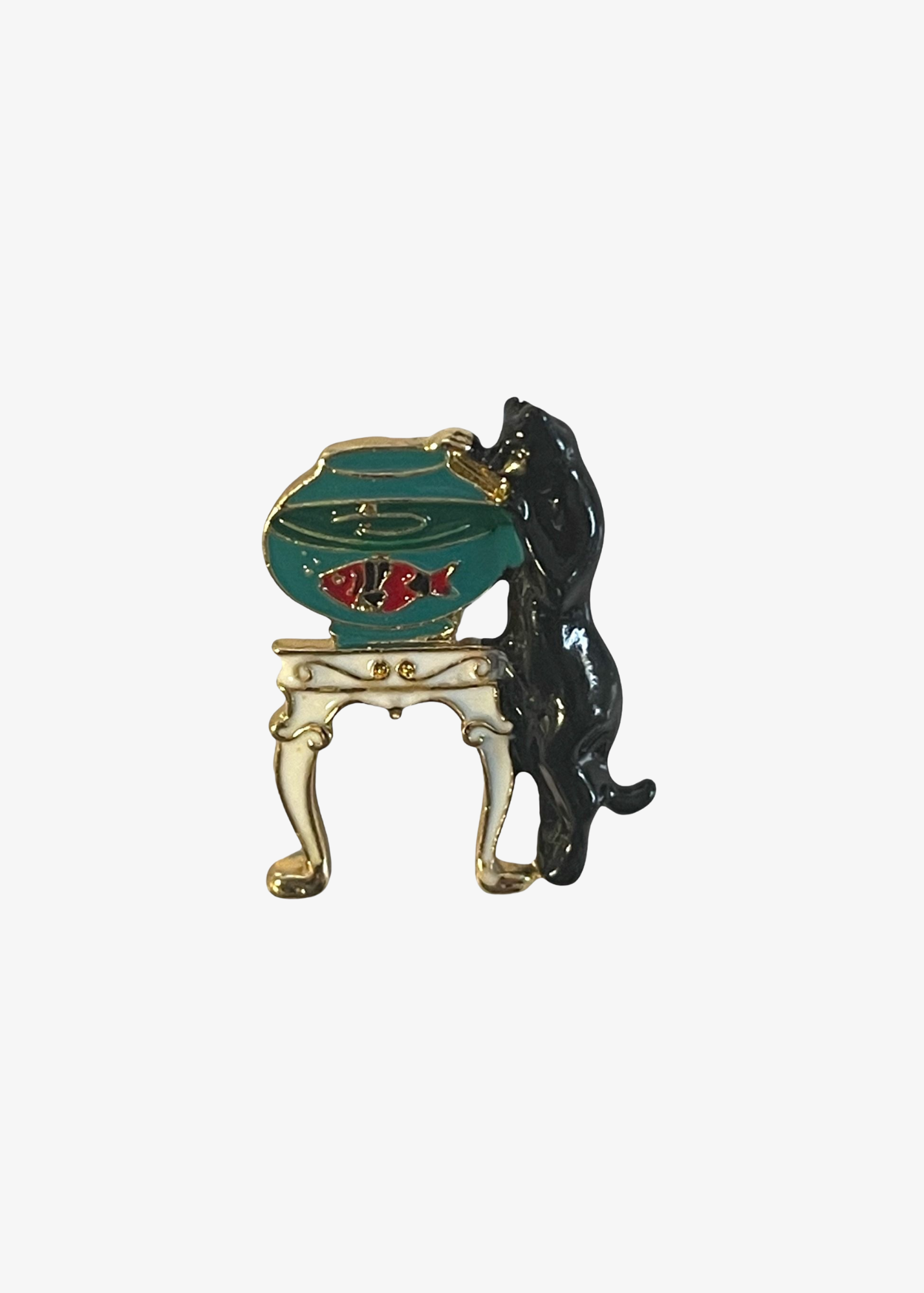 The Edit - Cat and Fish Bowl Brooch