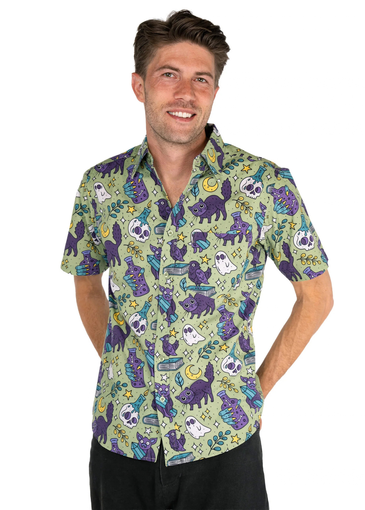 Run & Fly - Cool Mint Spooks Short Sleeve Shirt