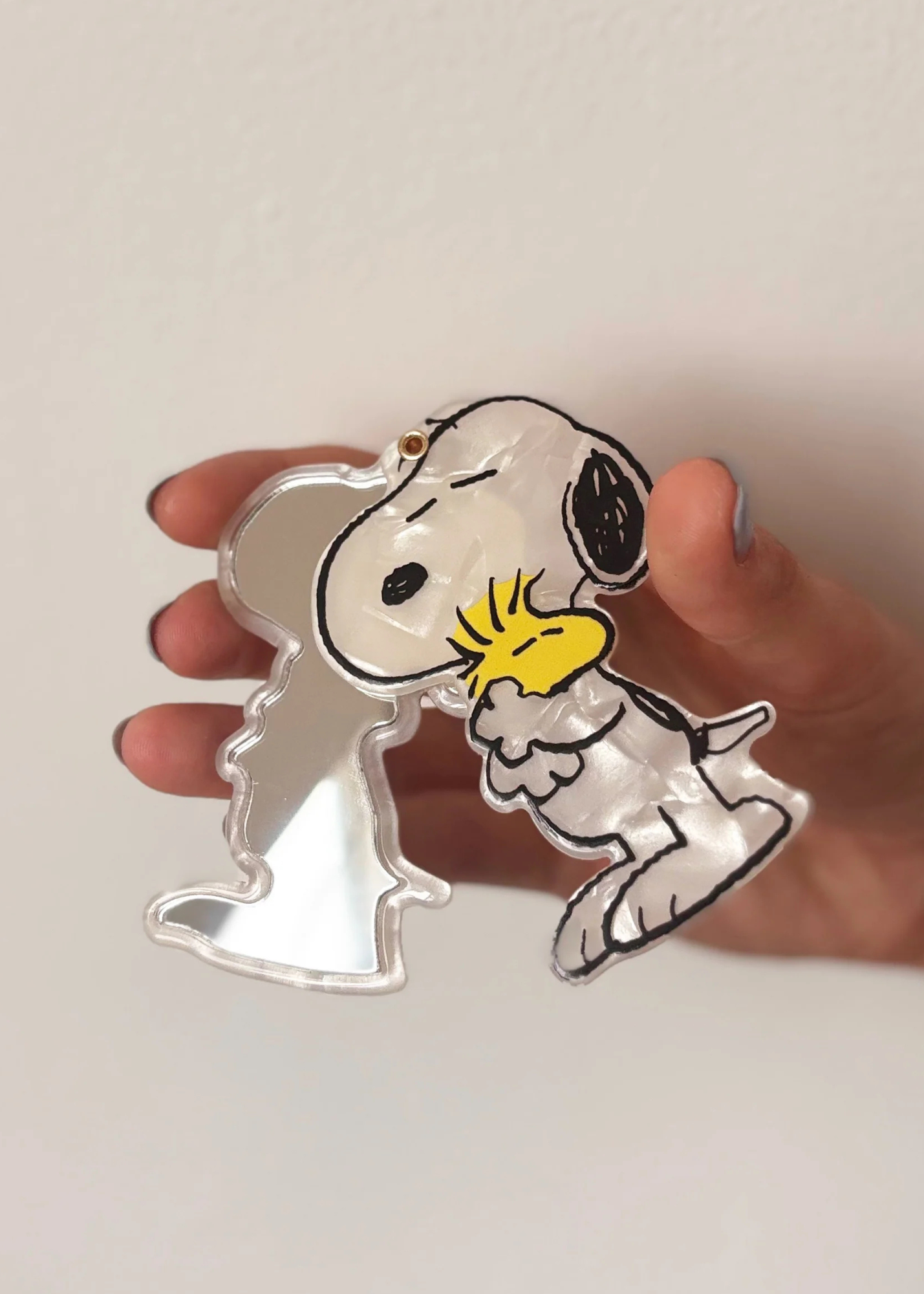 House of Disaster - Peanuts Hugging Woodstock Compact Mirror