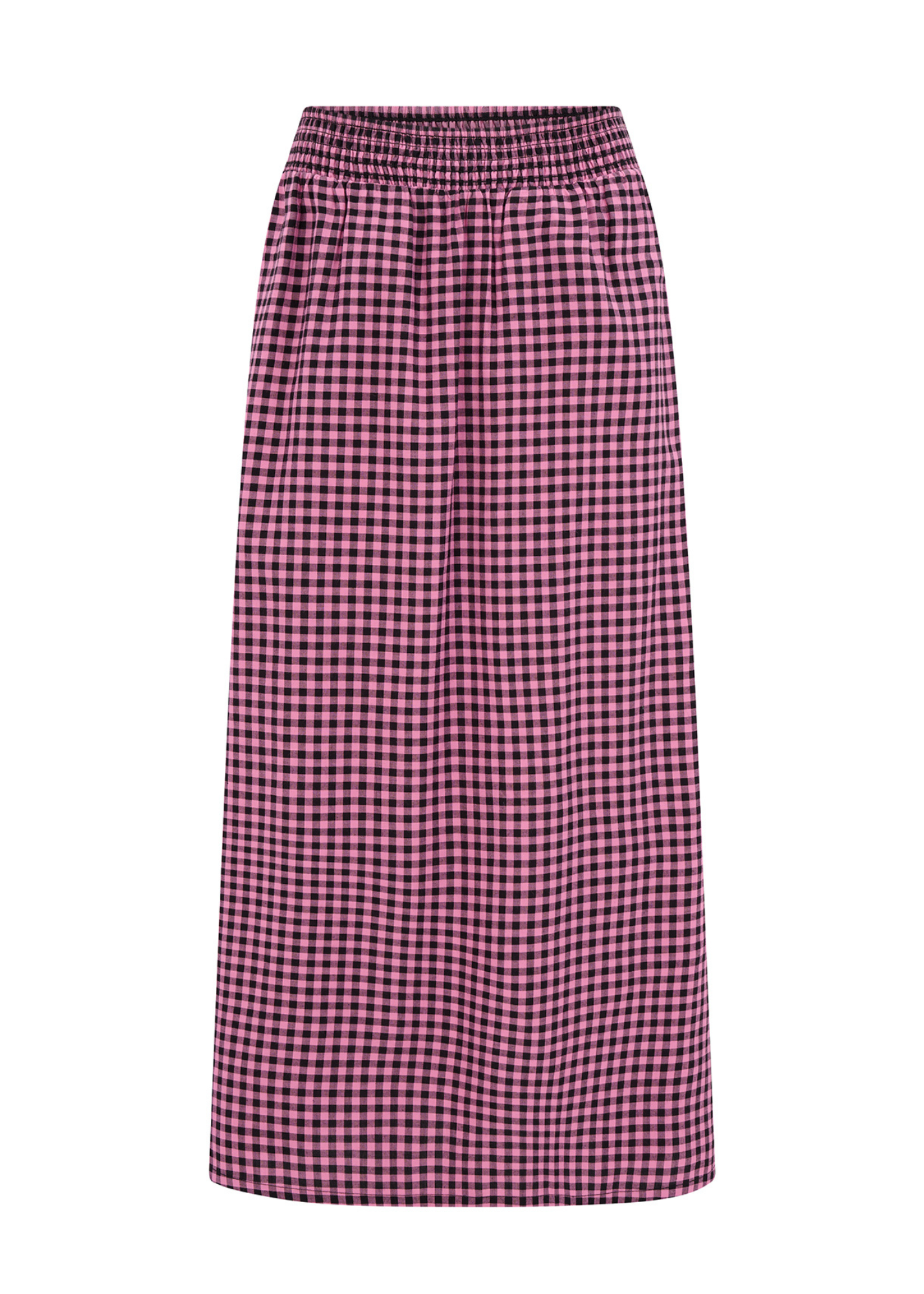 Sugarhill Brighton - Shantessa Gingham Shirred Maxi Skirt