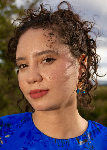 Cuteryko - Melancholy Blue Night Sky Hoop Earrings