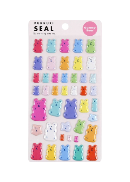 Greeting Life - Gummy Bear Puffy Stickers