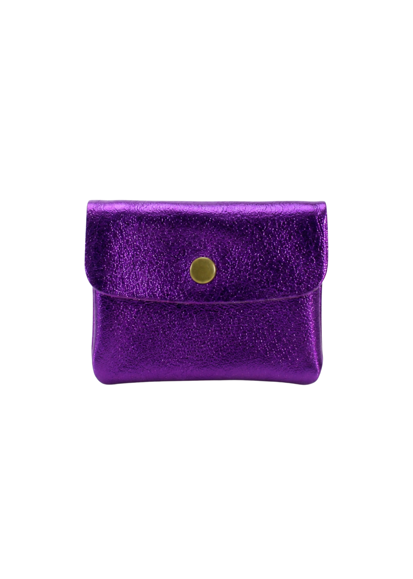 Thunder Egg - Metallic Purple Leather Purse
