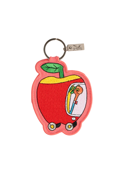 Magpie - Richard Scarry Apple Car Key Charm