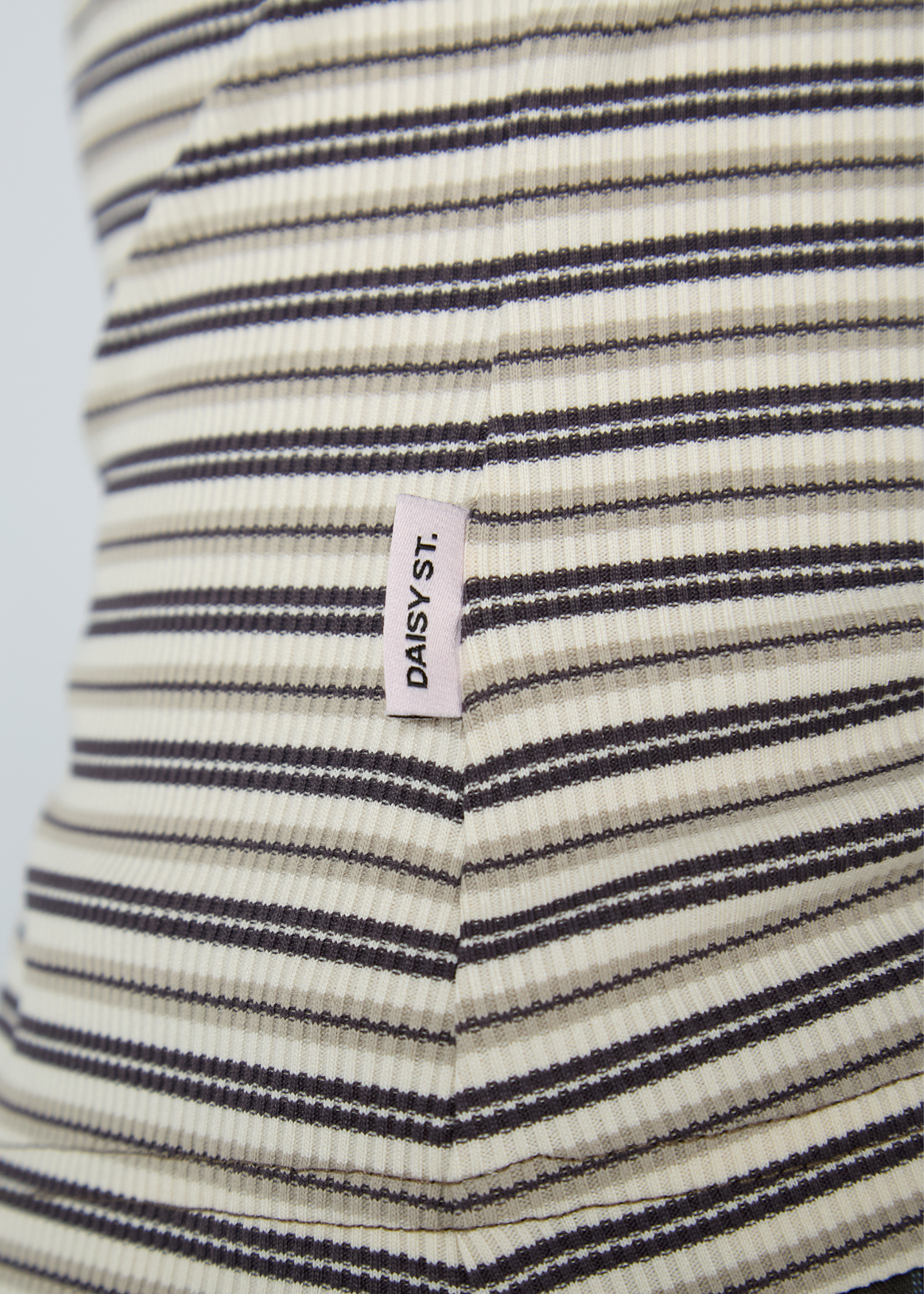Daisy Street - Pecan Stripe Mismatch Cardigan