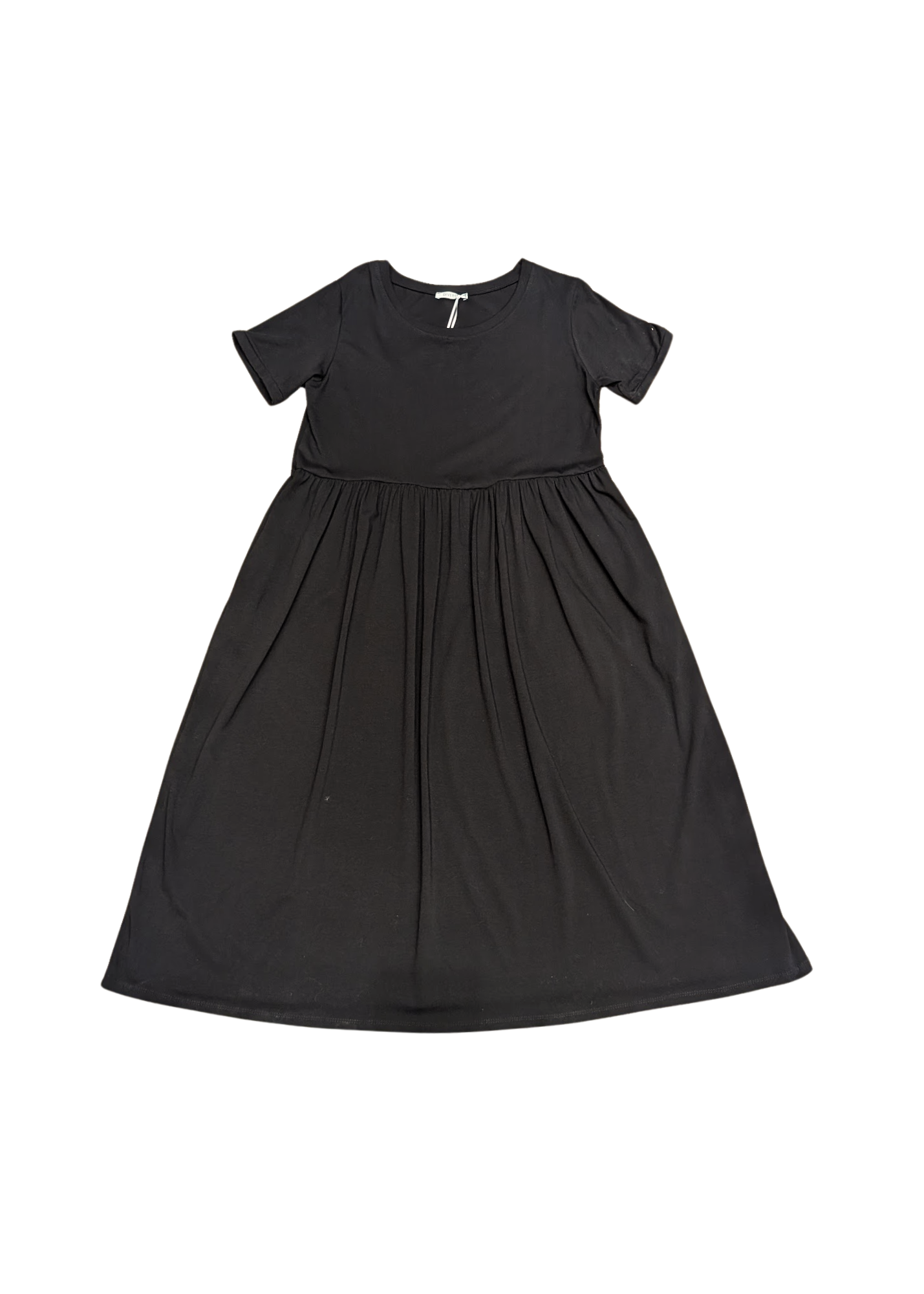 The Edit - Black Smock Dress with Pockets