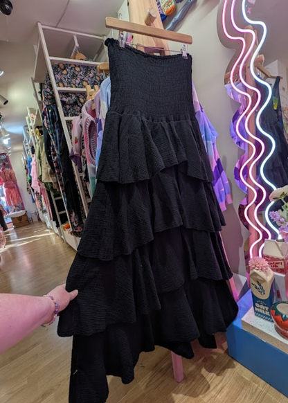 The Edit - Black Strapless Rara Dress